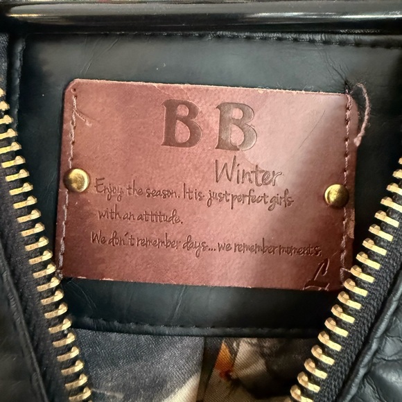 BB winter faux leather womens jacket - Picture 2 of 3